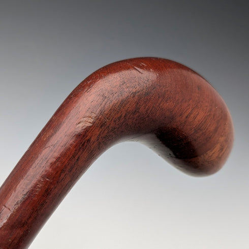 Antique British brown shaft Sunday stick style walking stick 88cm